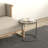 Twin-cute 24" Round Metal Frame Nesting Table