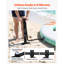 Quai flottant gonflable, plateforme de quai gonflable ronde 10 x 8 pi, tapis gonflable antidérapant avec sac de transport portable et échelle détachable, plate-forme flottante pour la piscine