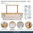 Marquise 16-Light Rectangular Chandelier - Gold
