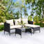 Conchita Polyethylene Wicker 3 - Person Seating Group with Cushions-1605298088-1605298091