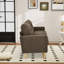 Causeuse rembourrée de style moderne Mid-Century avec pieds capitonnés en bois massif-742132609