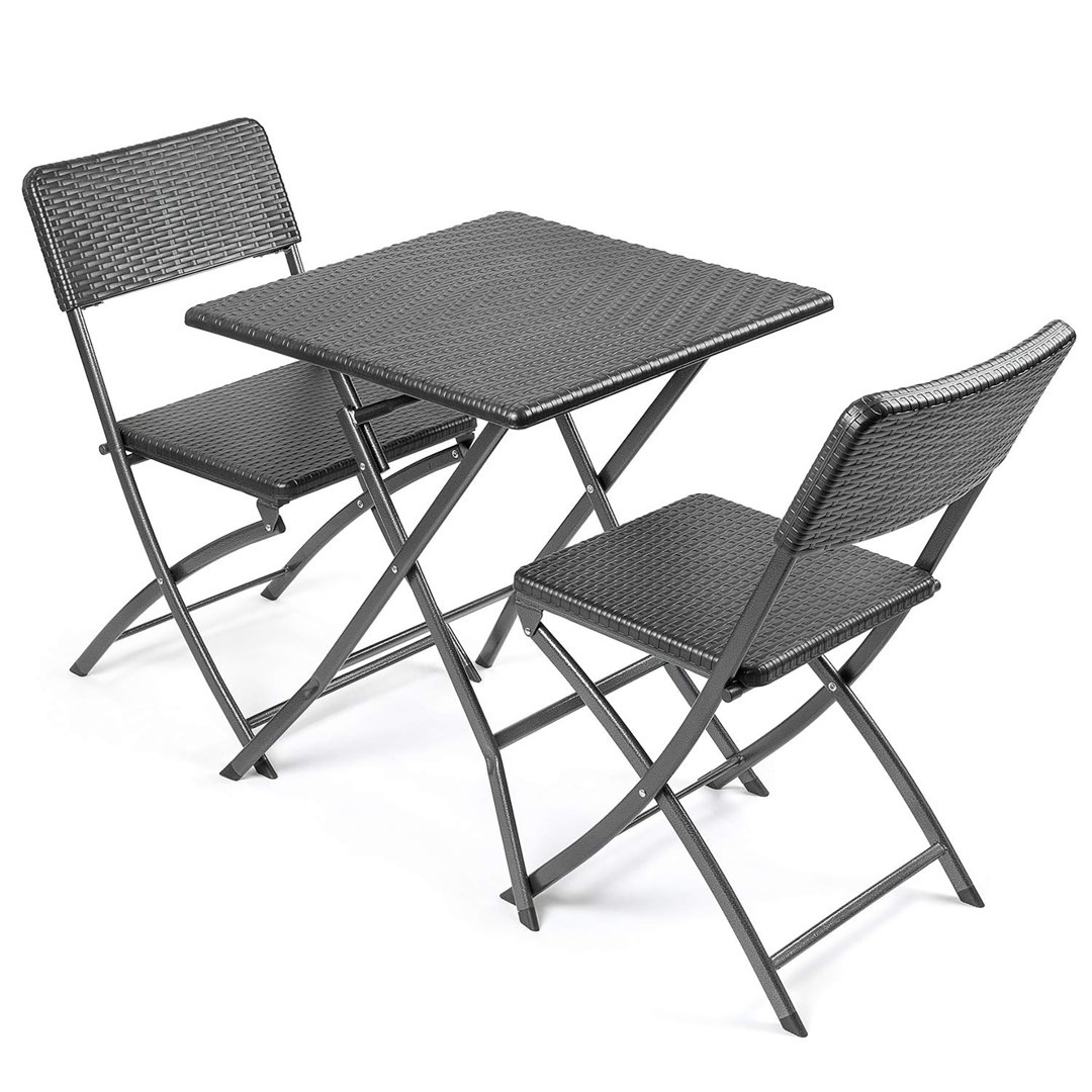 Rectangular 3 - Piece 2 - Person Outdoor Table Set