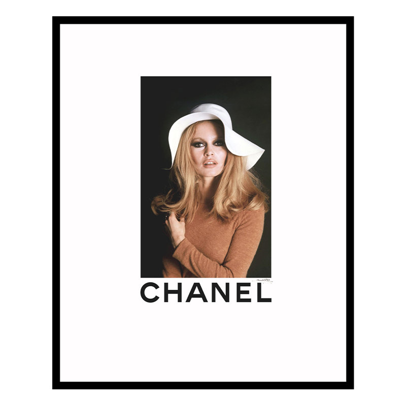Brigitte Bardot, reproduction d'art encadrée
