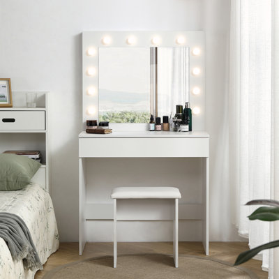 Vanity table with stool