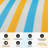 Andalyn Striped Yellow/Blue/White Reversible Indoor/Outdoor Area Rug-2120941626