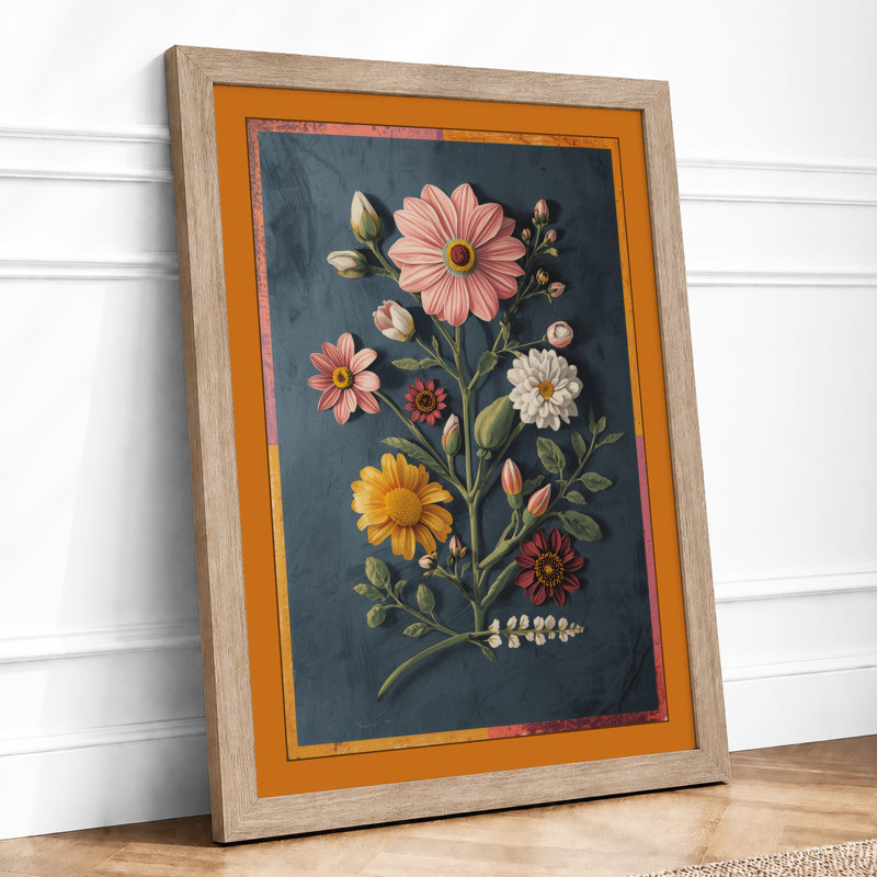 Specimens Botanical - Framed Print, A4 - 29.7 x 21.0 cm, Oak