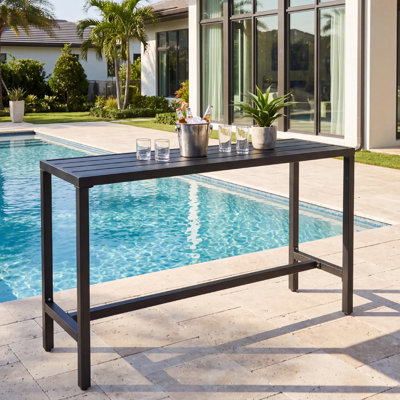 Counter Height 36.97'' Iron Bar Table