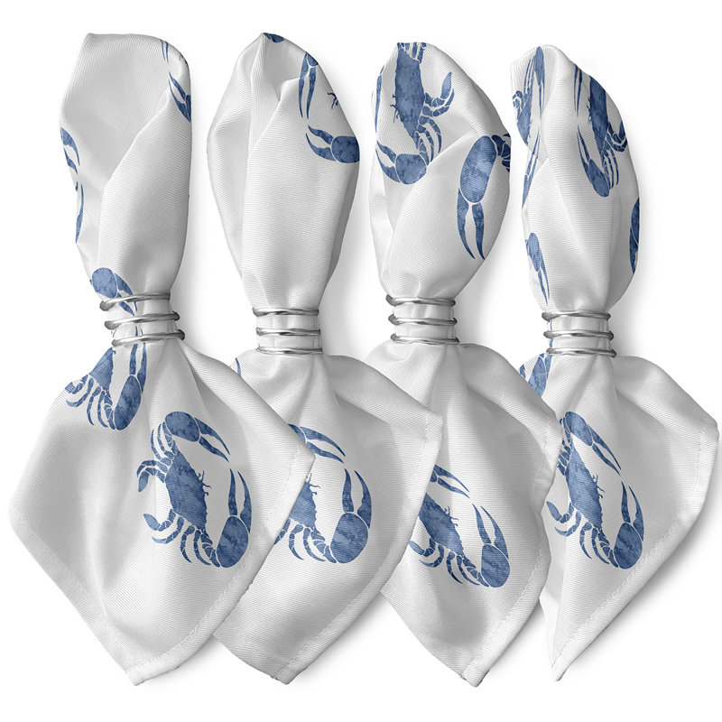 Tiarra Polyester Square Napkin, Blue