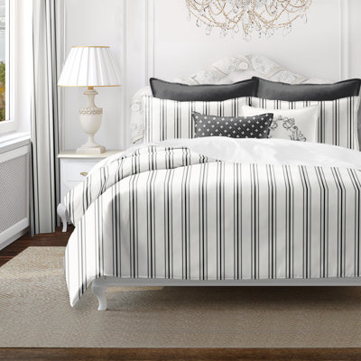 Ensemble de housse de couette réversible en coton August