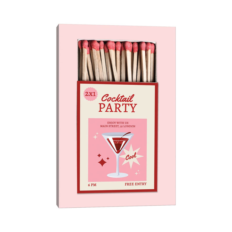 Matchbook Party, 45.72 cm H x 30.48 cm W x 1.905 cm D, Does Not Apply