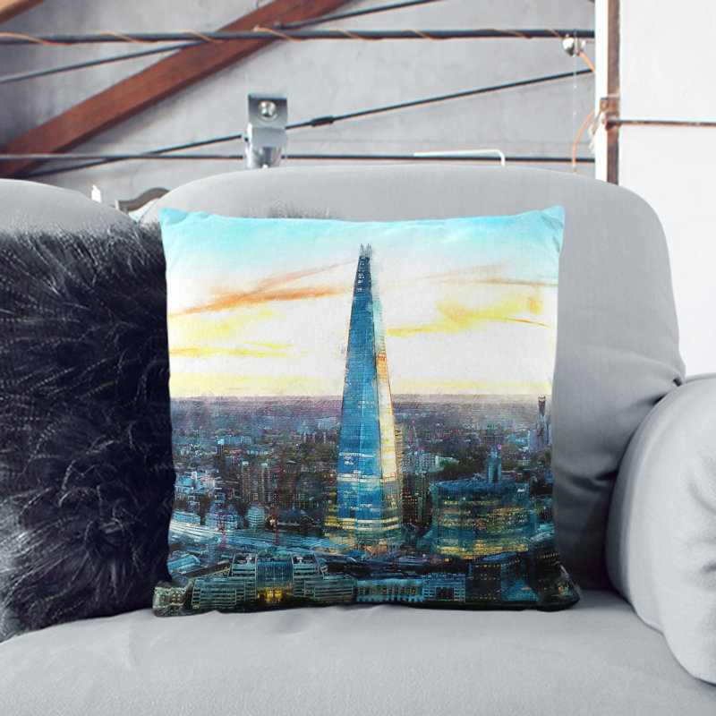Square Throw Cushion, 55cm H x 55cm W x 20cm D