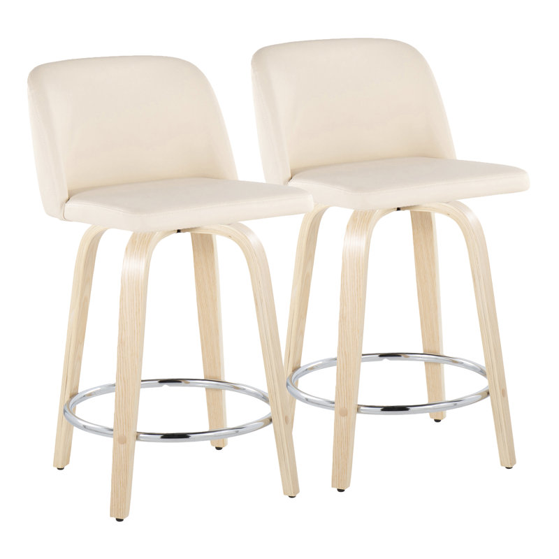 Lakyia Swivel Upholstered Counter Stool