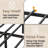 Queen Bed Frame With LED Lights, Platform Bed Headboard, Charging Station, Black-808628274