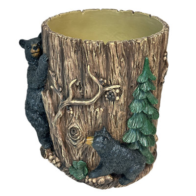 Bears Around Tree Waste Bin
