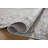 Floral Machine Made Power Loomed Polypropylene Area Rug in Gray-87054153