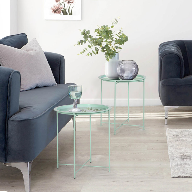 Petite table de bout Annaleese, Vert clair
