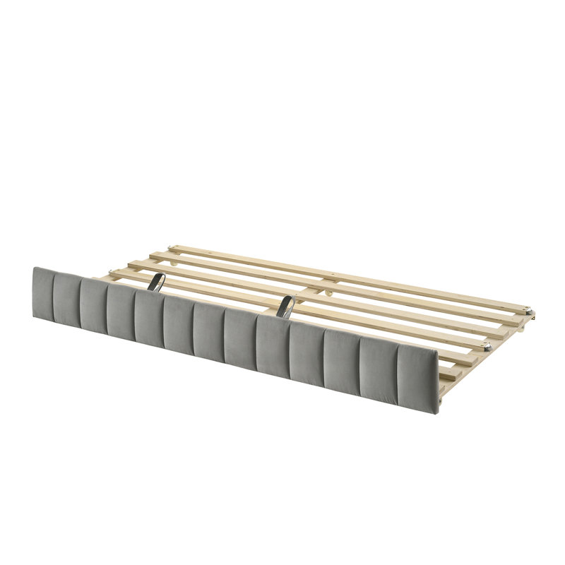 Lit de jour simple avec couchette Darragh, Gris clair