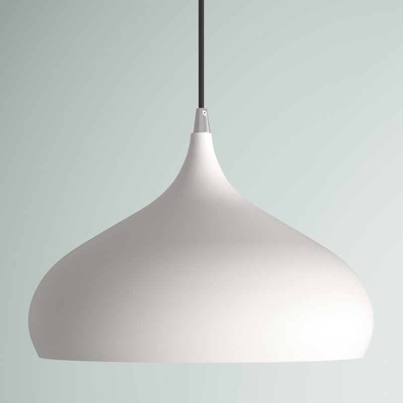 Hutchcraft 1 - Light Pendant, Shiny White, 15" H x 11.75" W x 11.75" D