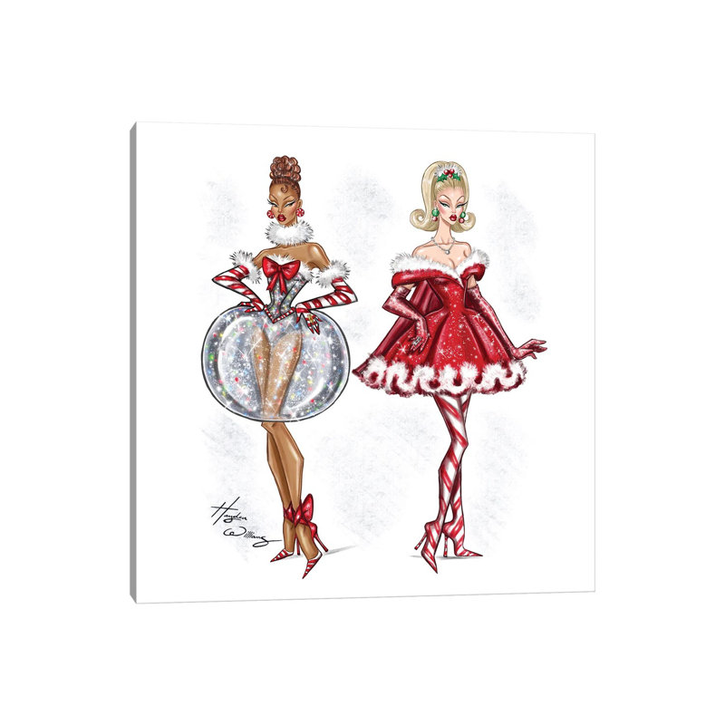Festive Glamour 2025 - HWI576, Wrapped Canvas, Ne s’applique pas, H 12 po x l 12 po