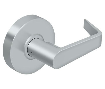 Flat Single Dummy Door Lever with Round Rosette