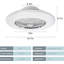 Machell 19.7'' Ceiling Fan with LED Lights