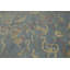 Tapis art déco fait à la main bleu 10 x 10