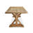 102" French X Reclaimed Teak Indoor Outdoor Dining Table Set With Teak Armchairs-2049691563