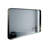 Brushed Silver Rounded Corner Rectangle Bathroom Mirror For Wall Metal Frame Wall Mounted Bathroom Mirror Vanity Bathroom Mirror(Horizontal & Vertical)-1732157457