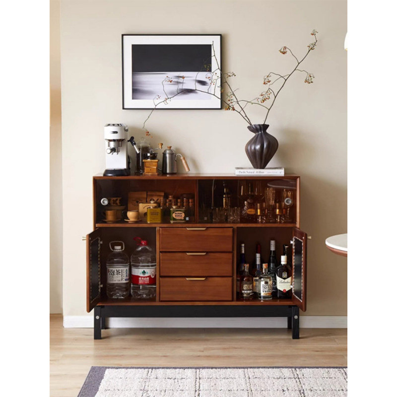 Home Retro Display Case, 37.4" H x 39.37" W x 13.78" D