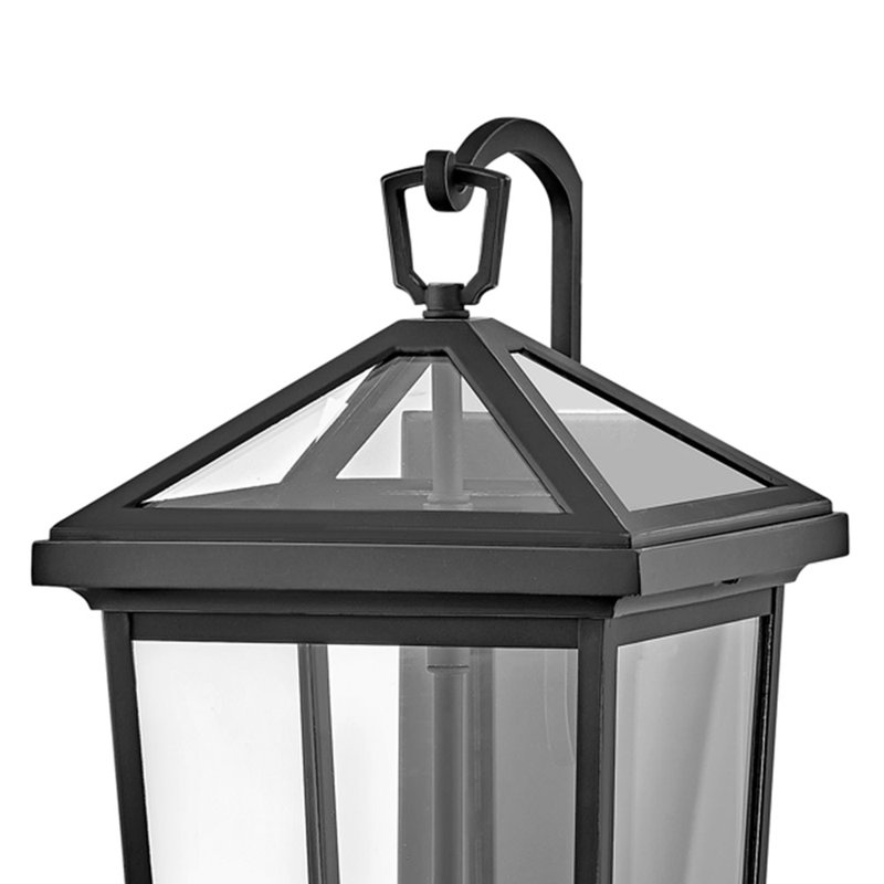 Alford Place 2-Light Outdoor Tall Wall Mount Lantern, Museum Black