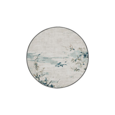 Machine Washable Gray Area Rug