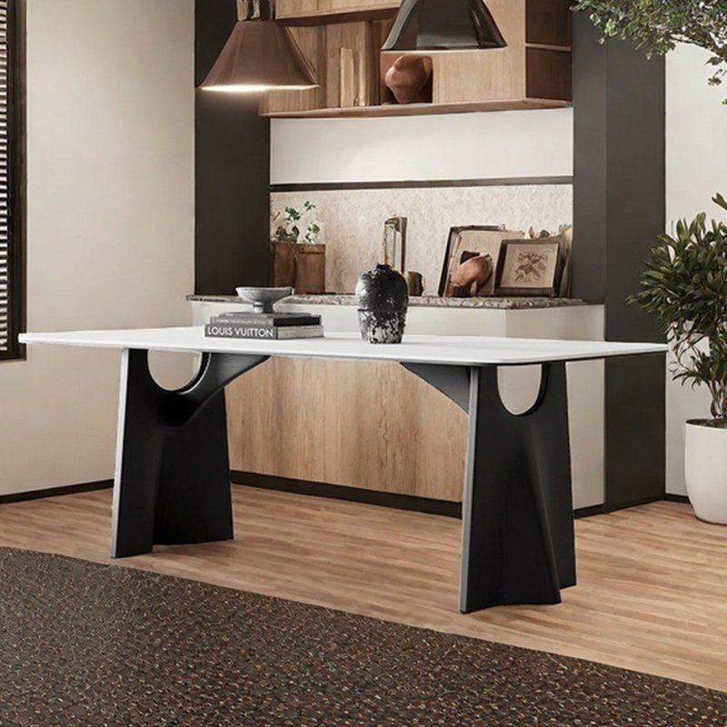 Table de style rétro maison simple, H 29,53 po x L 62,99 po x l 31,5 po