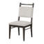 Mobilier de salle à manger moderne en bois de caoutchouc et polyester