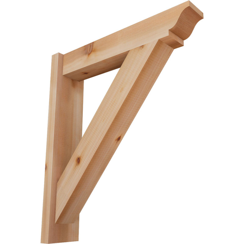 Persienne traditionnelle en bois rustique, P 24 po x H 28 po, Cèdre rouge de l'Ouest l 5 1/2 po (lisse)