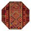 Tapis d'intérieur / extérieur en polypropylène tissé à la machine Lidio - rouge / jaune / bleu-173123950