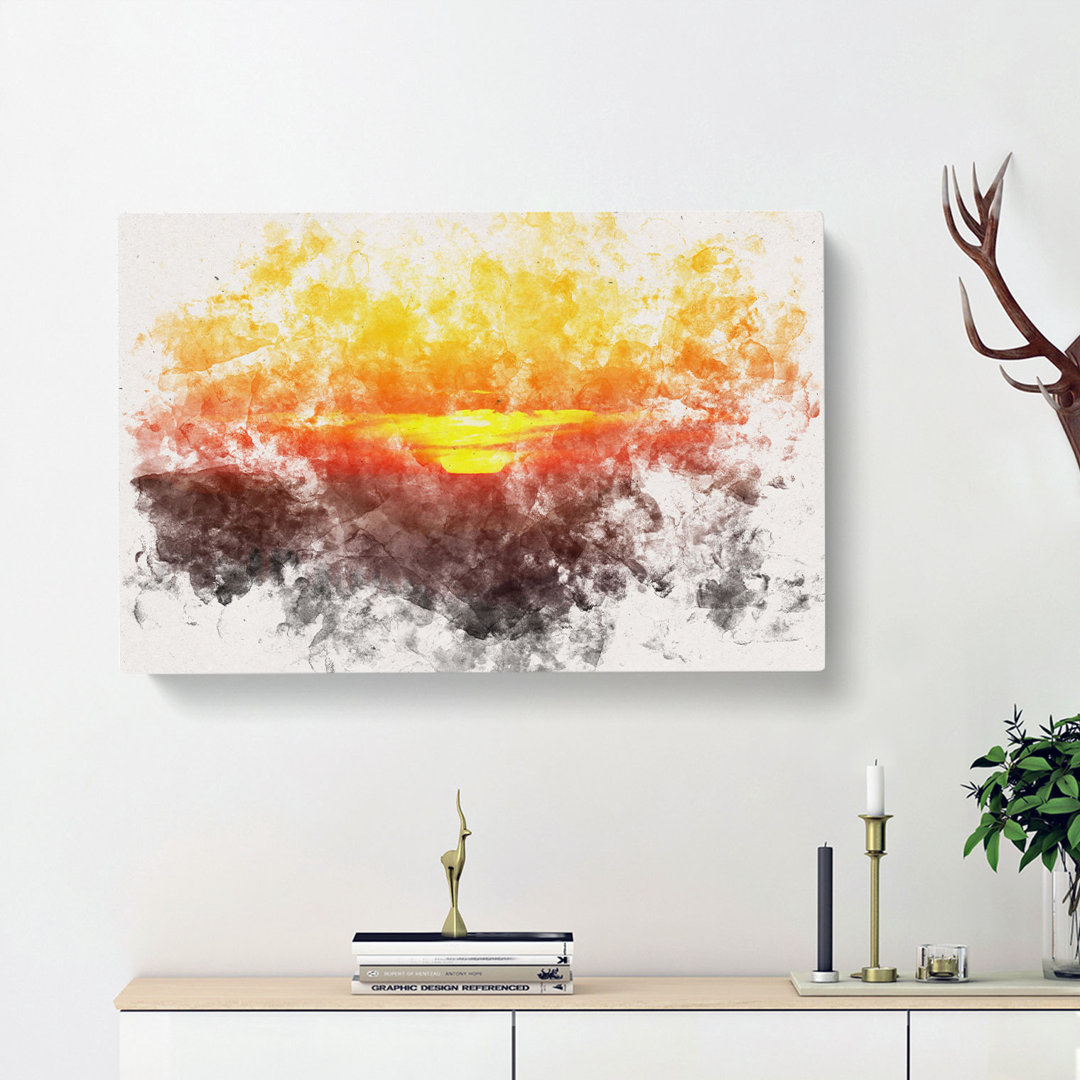 Sunset Over Sequoia National Park - Wrapped Canvas