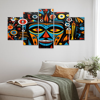Tiayana - Native American Art Wall Art Decor Set 5 Piece