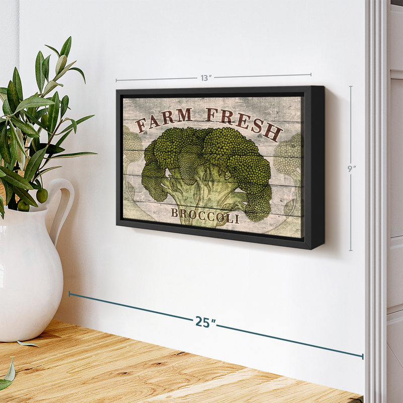 «Fresh Broccoli Wall Art», H 9 po x l 13 po