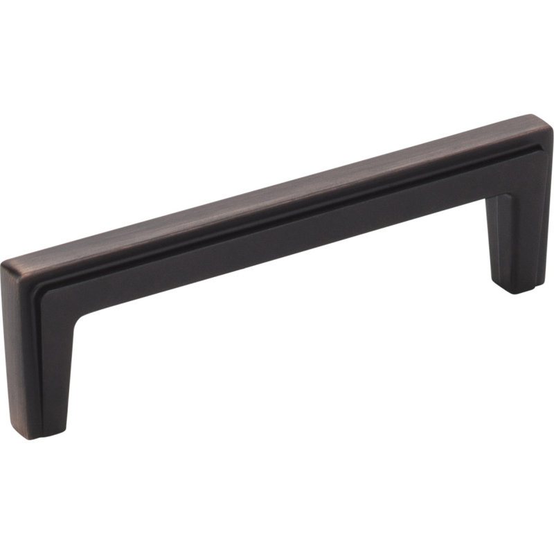 Lexa Bar Pull, 3 3/4", Brushed Oil Rubbed Bronze