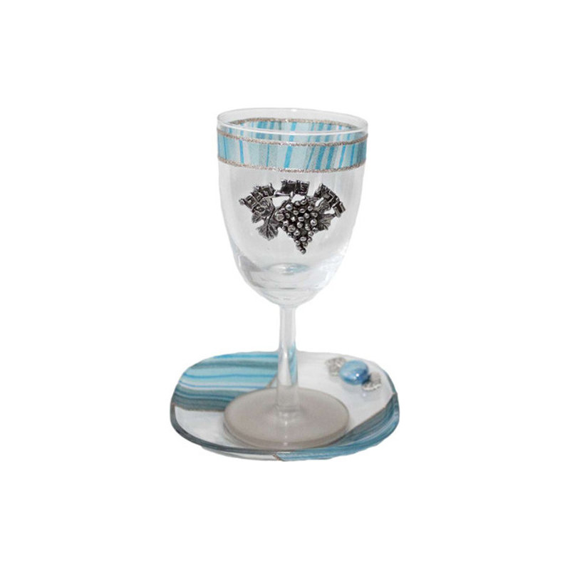Tasse de Kiddouch en verre