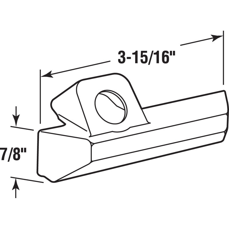 Couvre-caisson en plastique Copperite avec poignée gauche, Pella (paquet de 1), Cuivre, H 8,4 po x l 3,75 po x P 0,9 po