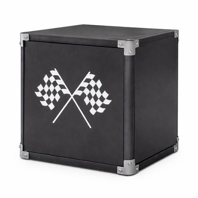 Ourania Gun Metal 1 Drawer 16.38 In. W Nightstand