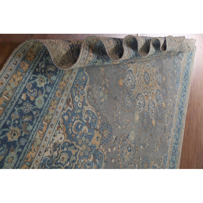 Tapis traditionnel gris surteint 10 x 13