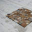 Carreau de mosaïque murale en bois pour bateau l 11 7/8 po x H 11 7/8 po x P 1/2 po, finition naturelle (paquet de 11)