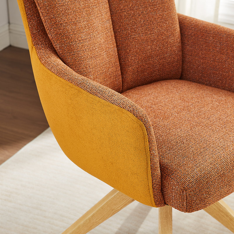 Chaise de bureau Bernab, Orange