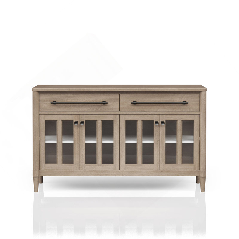 Buffet Power Raedy avec portes d'armoire en verre