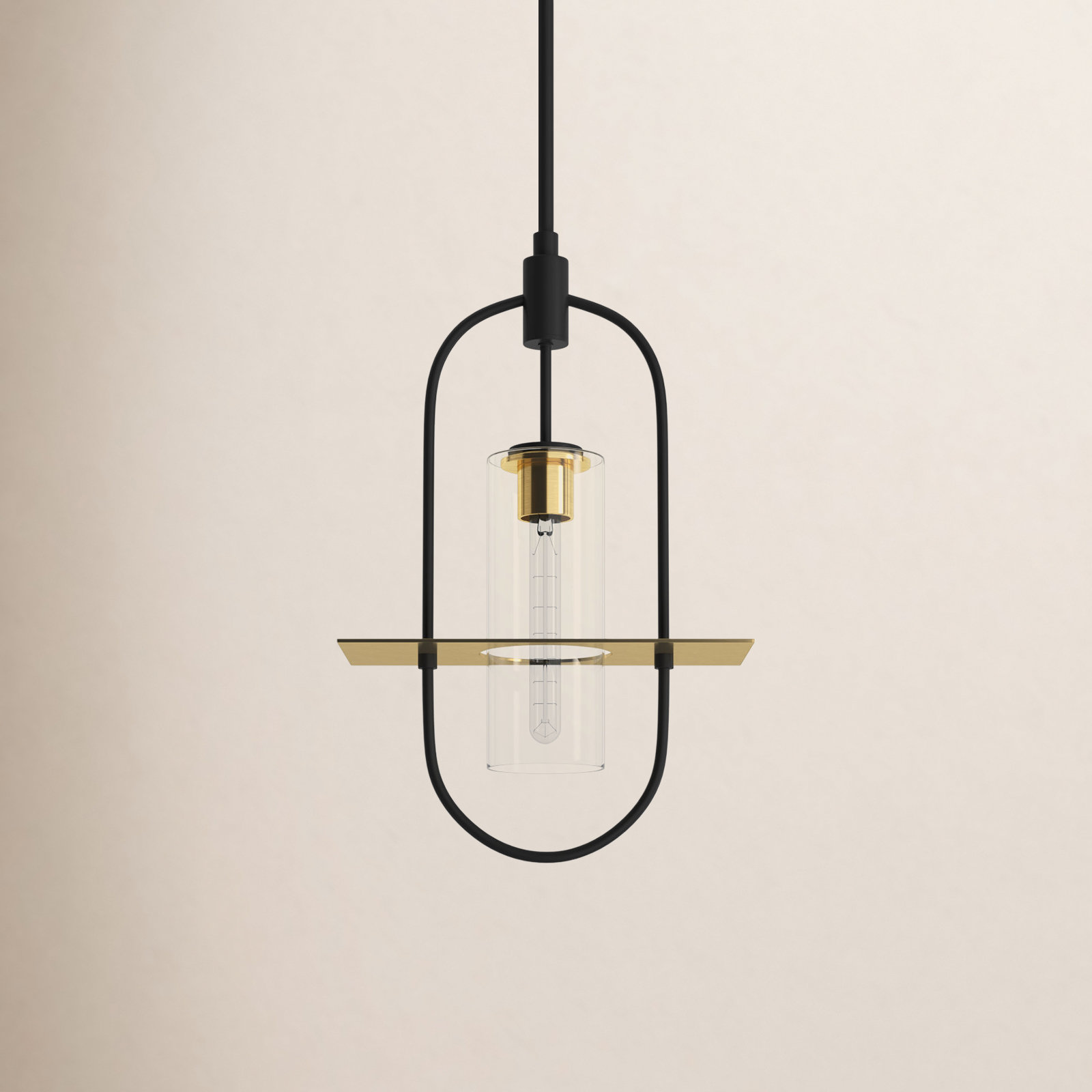 Middleton Transparent Outdoor Metal Pendant