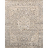 Handmade Silk and Wool Area Rug