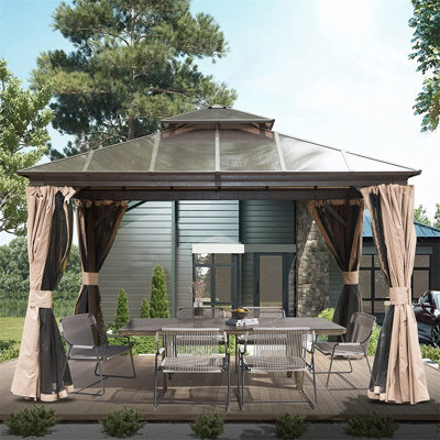 12 Ft. W x 12 Ft. D Aluminum Patio Gazebo