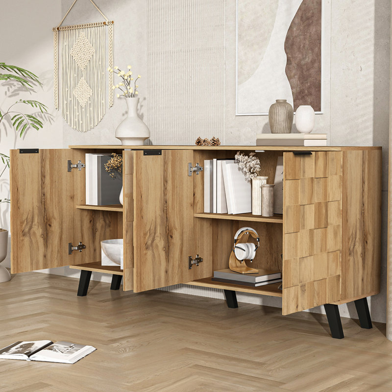 150cm Sideboard, Light Wood